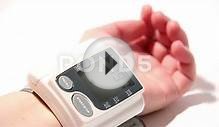 Checking Blood Pressure 13 Wrist Stock Video 10743932 | HD